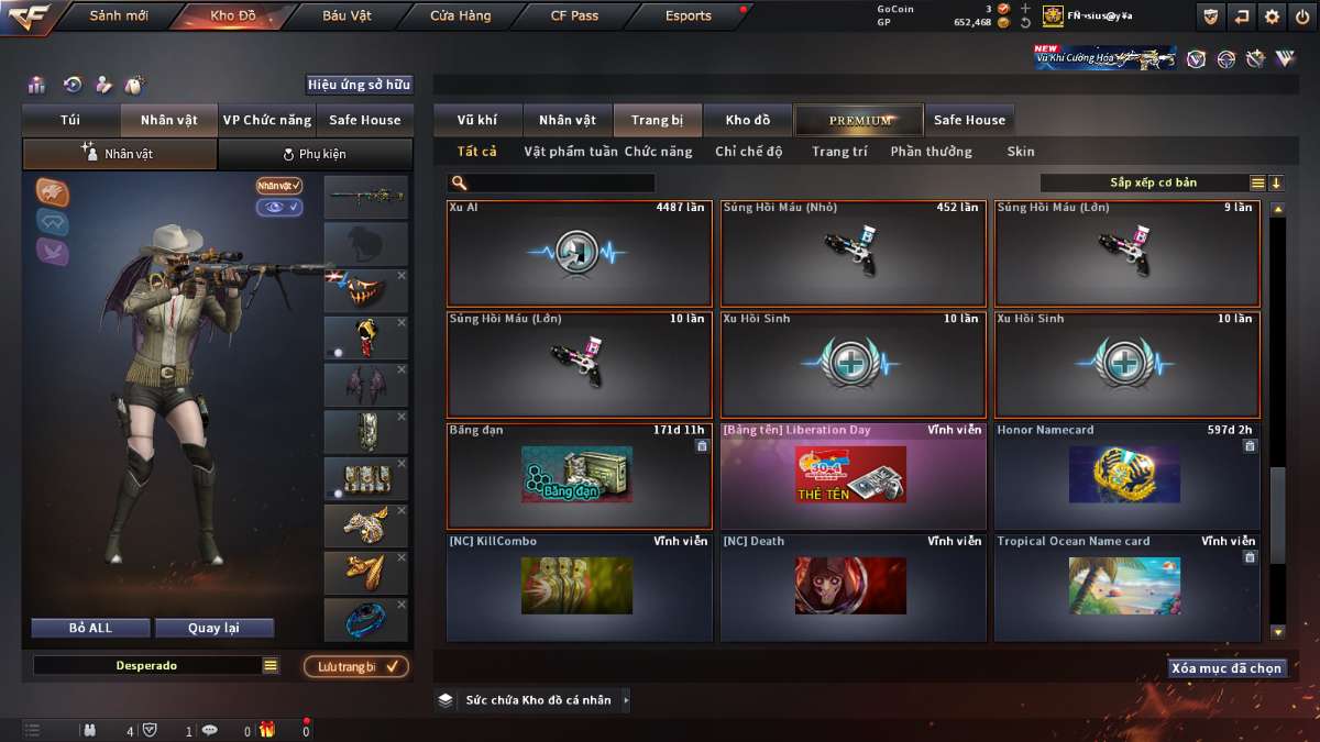 shop acc cf uy tin gia re